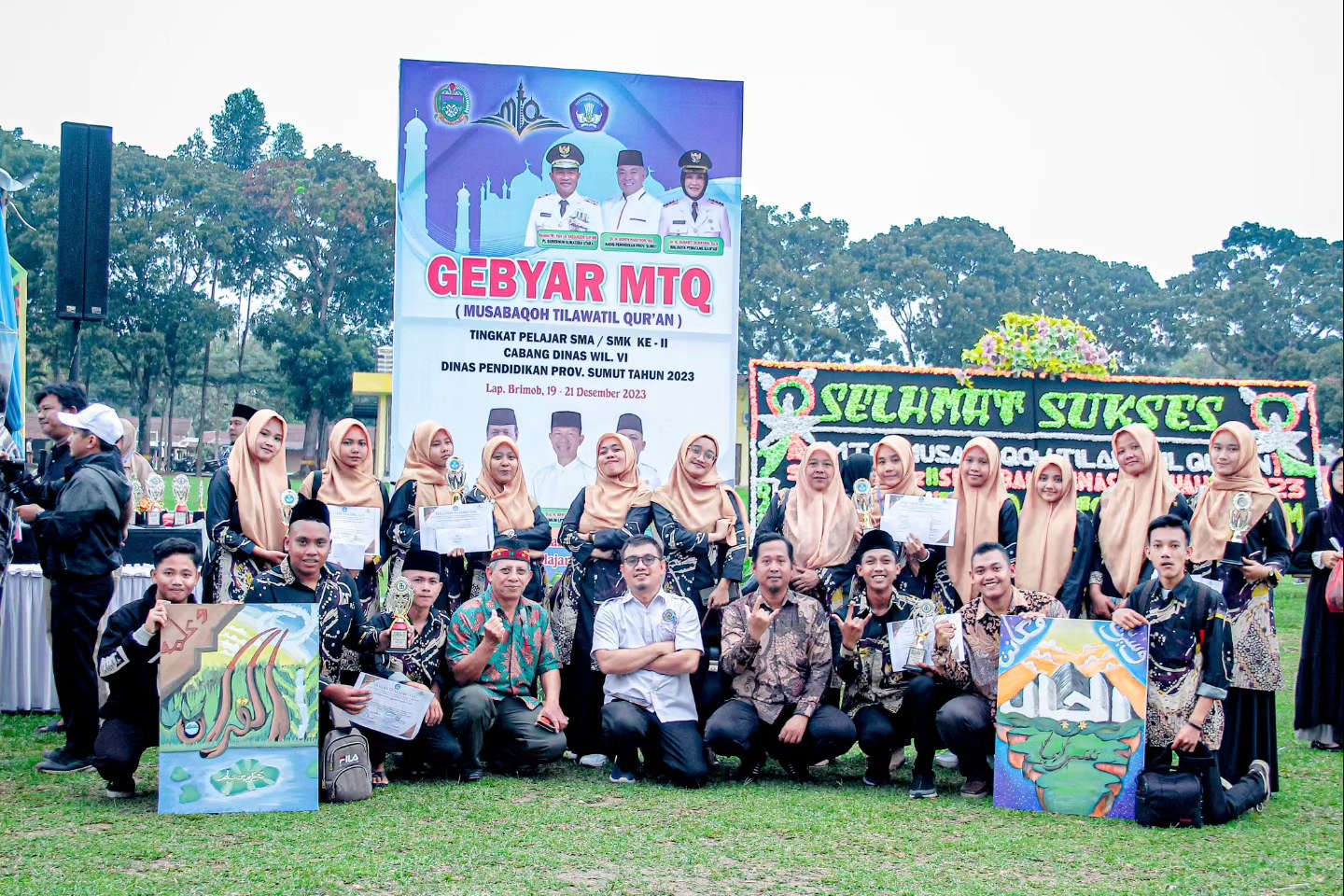 Siswa/i SMK Swasta Satrya Budi 1 Perdagangan Raih Prestasi Gemilang di GEBYAR MTQ 2023