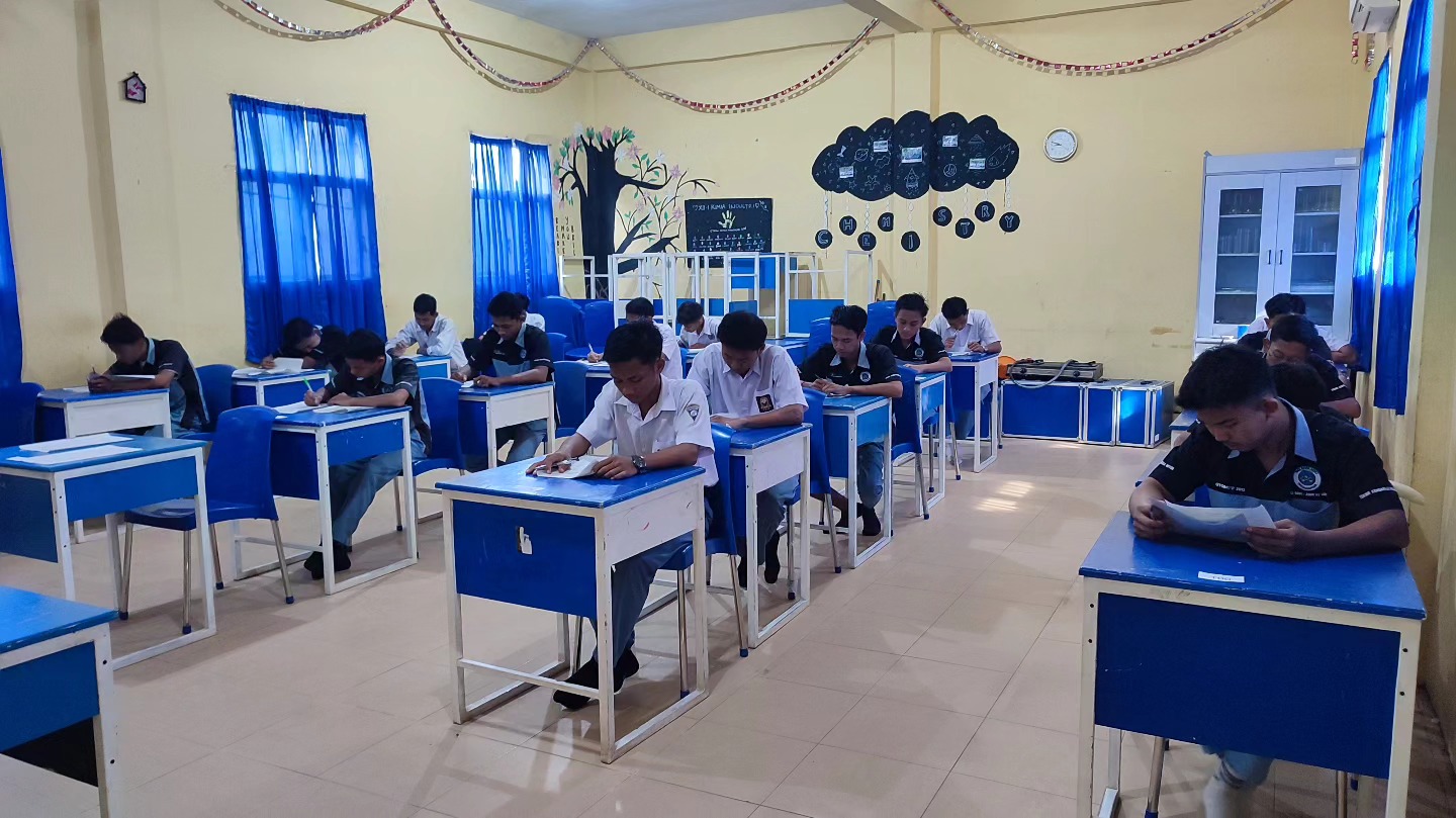 Pelaksanaan Asesmen Sekolah (AS) Kelas XII SMK Swasta Satrya Budi 1 Perdagangan Tahun Pelajaran 2023/2024