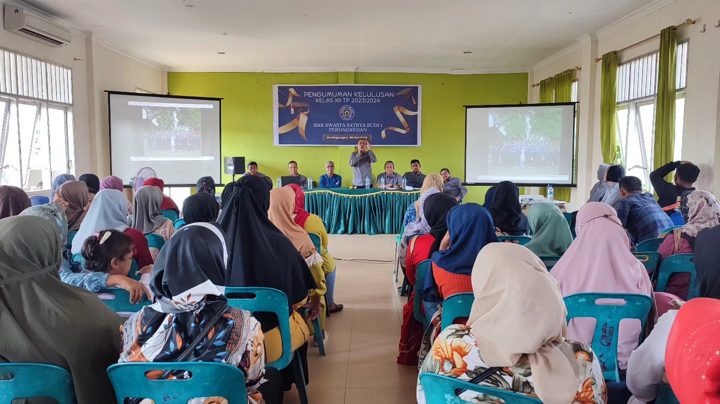 Pengumuman Kelulusan Kelas XII SMK Swasta Satrya Budi 1 Perdagangan Tahun Pelajaran 2023/2024