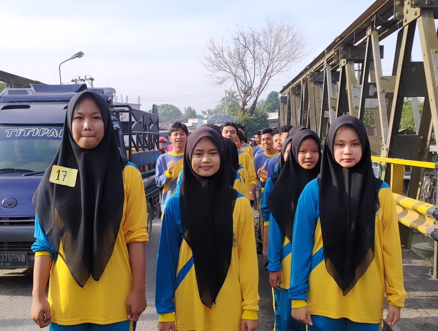 Siswa/Siswi SMK Satrya Budi 1 Perdagangan Ikuti Gerak Jalan dan Tabligh Akbar