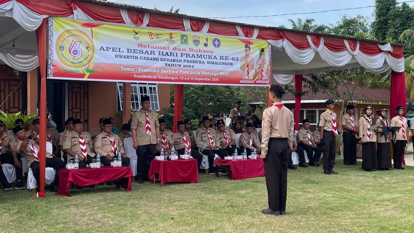 Kegiatan Perkemahan Apel Besar Hari Pramuka ke-63 Kwarcab Simalungun Tahun 2024