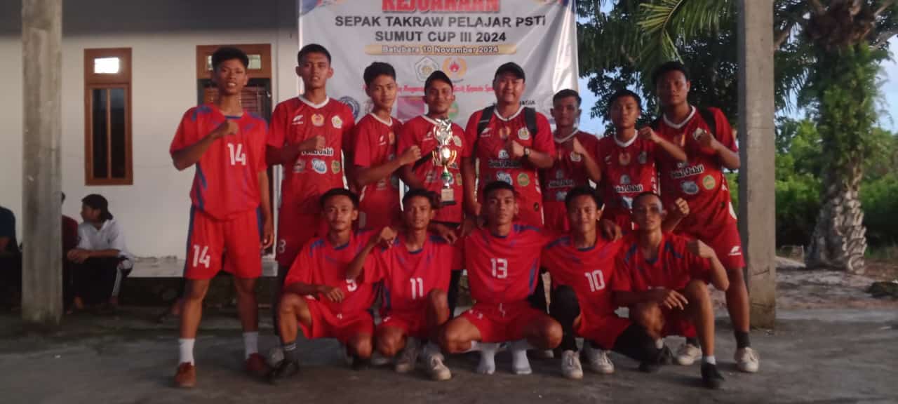 Atlet Sepak Takraw SMK Satrya Budi 1 Perdagangan Berprestasi di Kejuaraan Pelajar Zona 2 PSTI SUMUT Cup III 2024