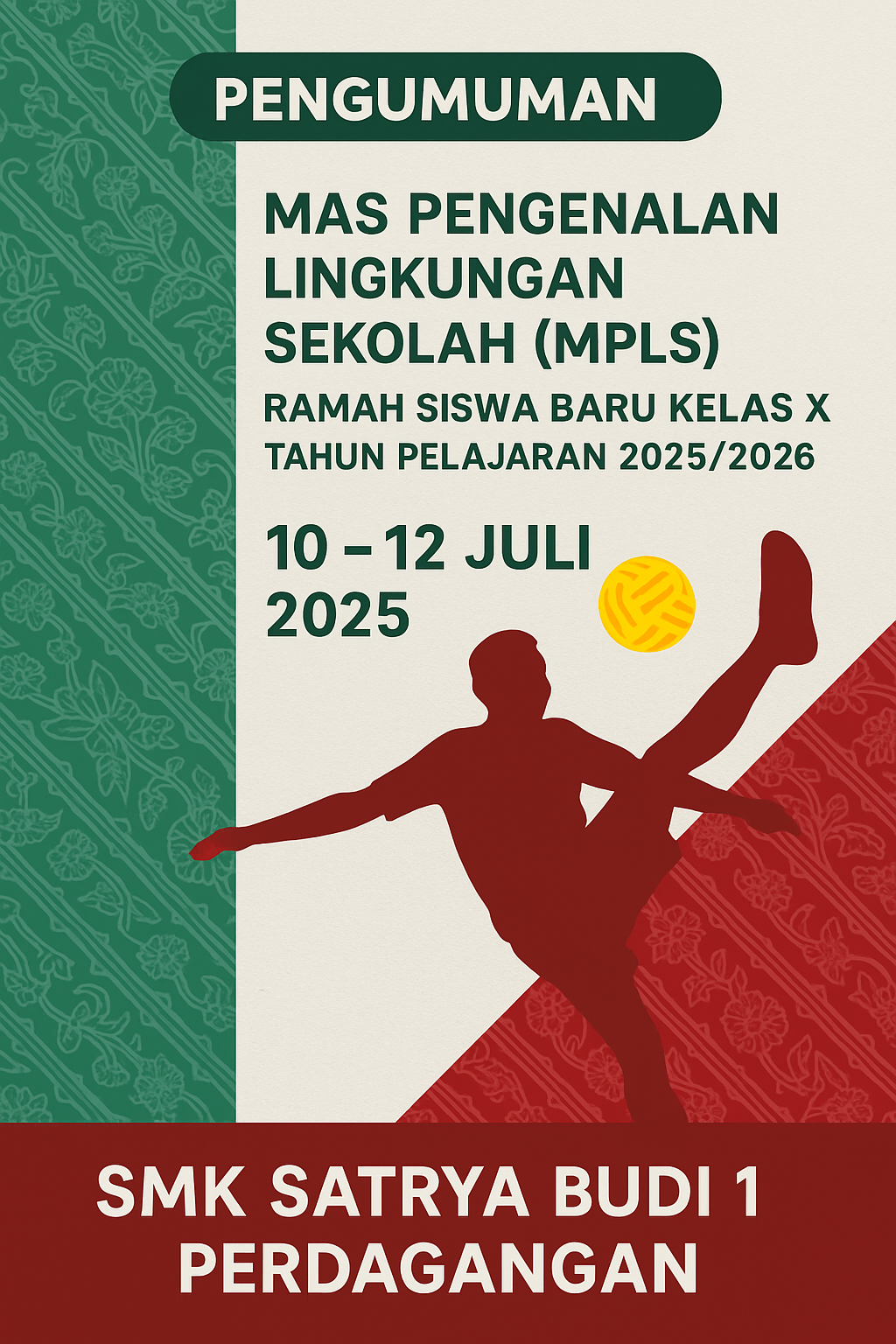 Pelaksanaan MPLS Siswa Baru Kelas X Tahun Pelajaran 2025/2026