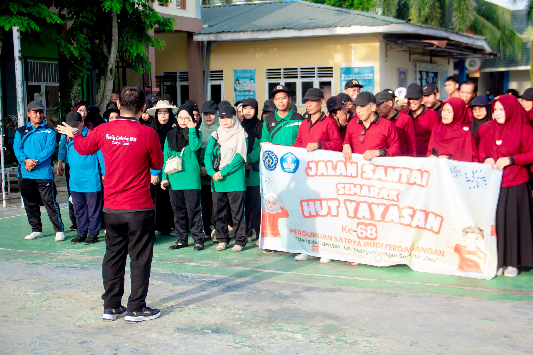 HUT ke-68, Perguruan Satrya Budi Gelar Jalan Sehat, Ziarah, hingga Lucky Draw