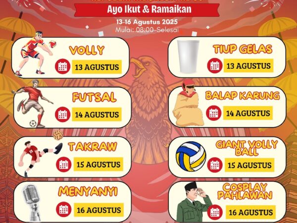 Meriahkan HUT RI ke-80, SMK Satrya Budi Gelar Berbagai Perlombaan