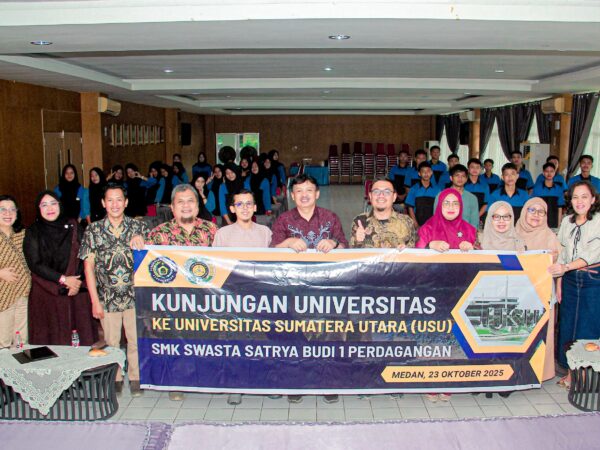 SMK Swasta Satrya Budi 1 Perdagangan Lakukan Kunjungan Edukasi ke Universitas Sumatera Utara