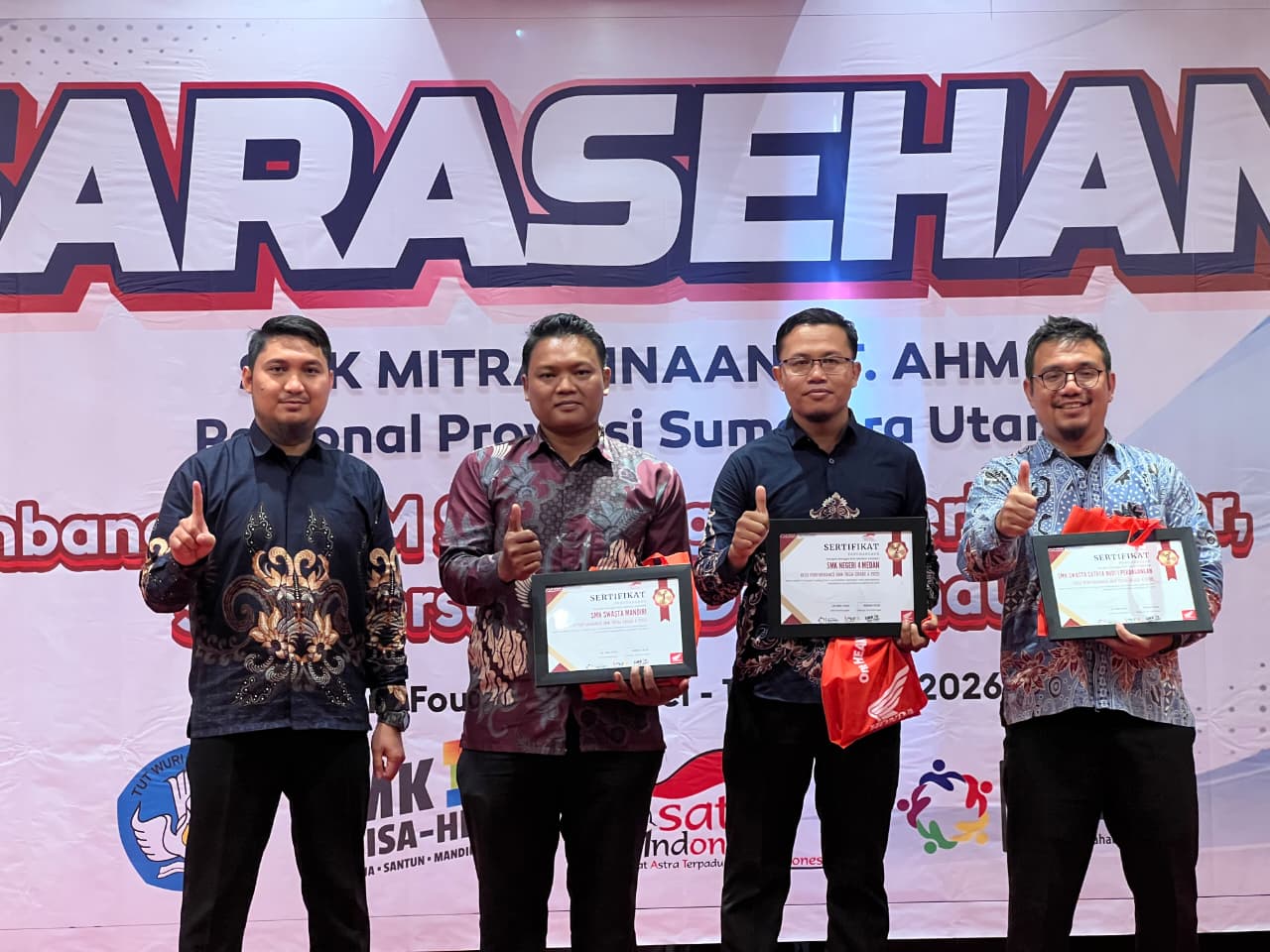 Keren! SMK Satrya Budi 1 Perdagangan Masuk BEST 3 Performance SMK TBSM Grade A 2025 di Sumut Keren! SMK Satrya Budi 1 Perdagangan Masuk BEST 3 Performance SMK TBSM Grade A 2025 di Sumut